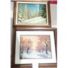 Image 1 : Artwork Framed Painted Landscape
