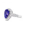 Image 2 : 14K Pear Shaped Tanzanite Ring 2.66 ct