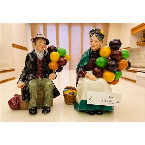 Royal Doulton Balloon Sellers, The Balloon Man and The Old Balloon Seller