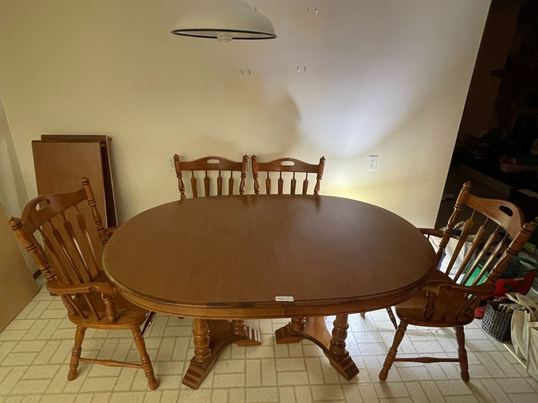 Bent Rims Table Bent Rims Kentucky Maple Table & Chairs 2 Leafs 4 Chairs 2 Armchairs ...