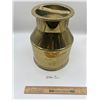 Image 1 : Woodland Brass Milk Container 10"