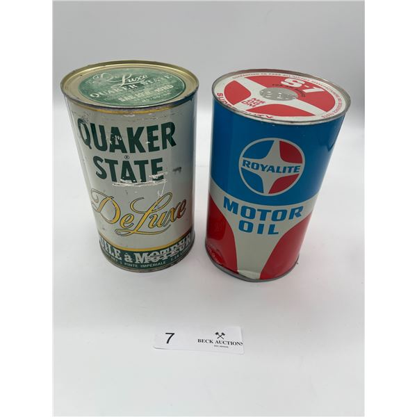 Royallite & Quaker State Motor Oil Full