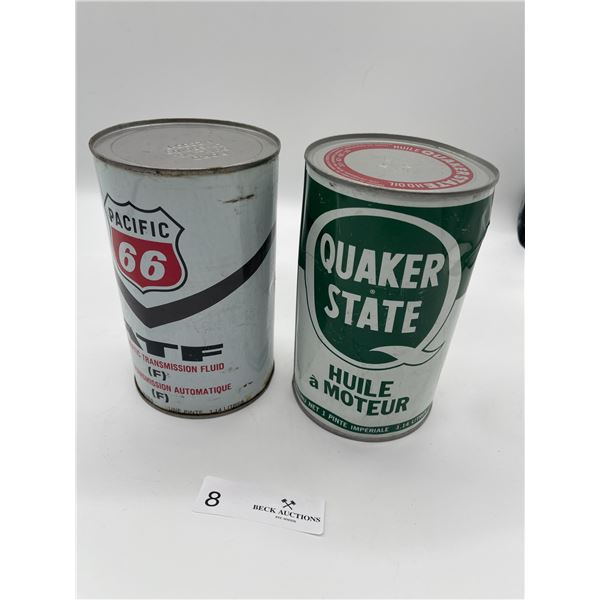 Quaker State & Pacific 66 Full Motor Oils