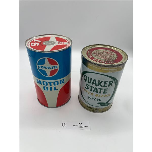Royalite Motor Oil & Quaker State Motor Oil