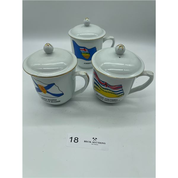 British Columbia Nova Scotia Alberta Tea Cups