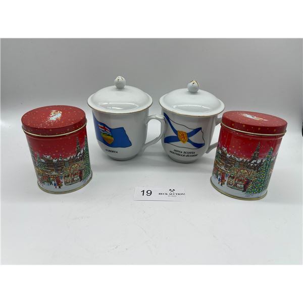Nova Scotia British Columbia Tea Cups