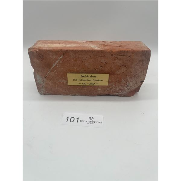 Brick From The Edmonton Gardens Stadium 1913 -1982