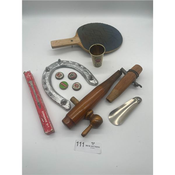 Horse Shoe Ping Pong Paddle Smut Killer