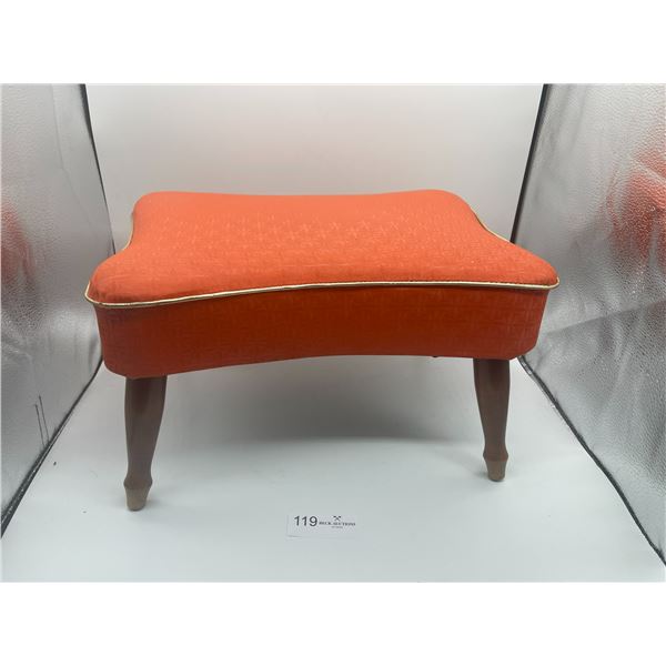 Mid Century Foot Stool 16L x 13W x 9H