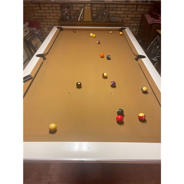 Brunswick Celebrity Pool  / Billiard Table (In Basement) 99L x 55W x 32H Accessories