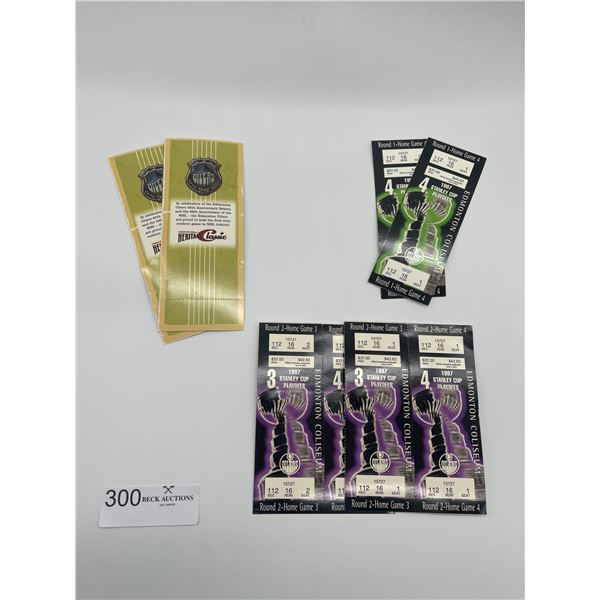 1997 & 2004 Edmonton Oilers Stanley Cup Tickets