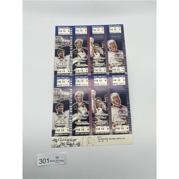 1999 20 Year Celebration Edmonton Oilers Tickets