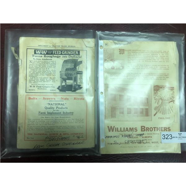 1927 Catalogues William Brothers