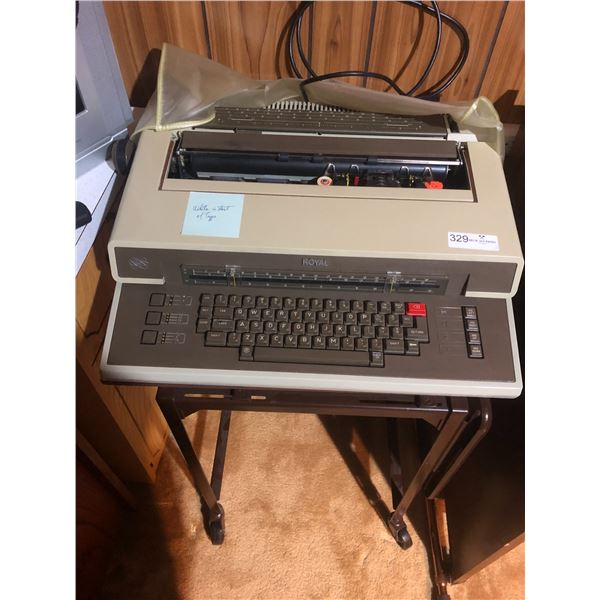 Royal Typewriter & Stand