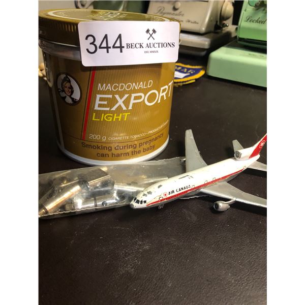 Clock Keys & Air Canada Toy Metal Export A Can