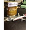 Image 1 : Clock Keys & Air Canada Toy Metal Export A Can