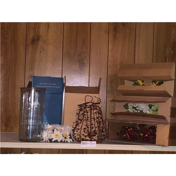 Decorative Candle Holders & Wreathes