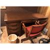 Image 1 : Vintage Work Desk With Office Chair & Garbage Can 34 x 60L x 30T