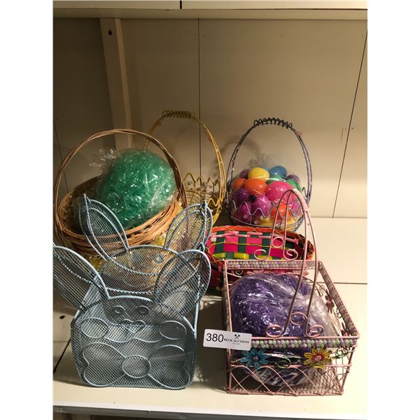 Assorted Easter Baskets & Decor