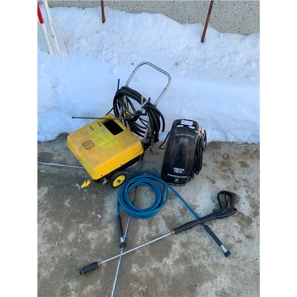 2 x Pressure Washers - Powerwasher 1350 PSI and John Deere (Model A-18)