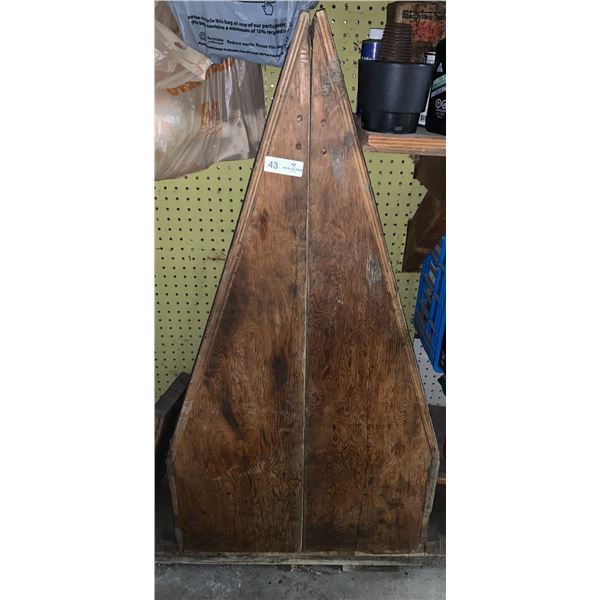 2 x Wooden Mechanic's Ramps