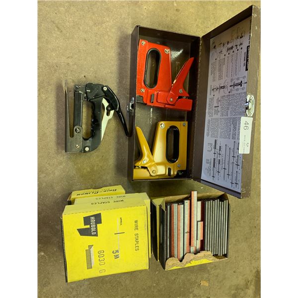 3 x Staple Guns w/ Staples