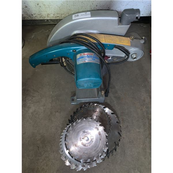 Makita 255mm Miter Saw (Model No. 2403B) w/ Replacement Saw Blades