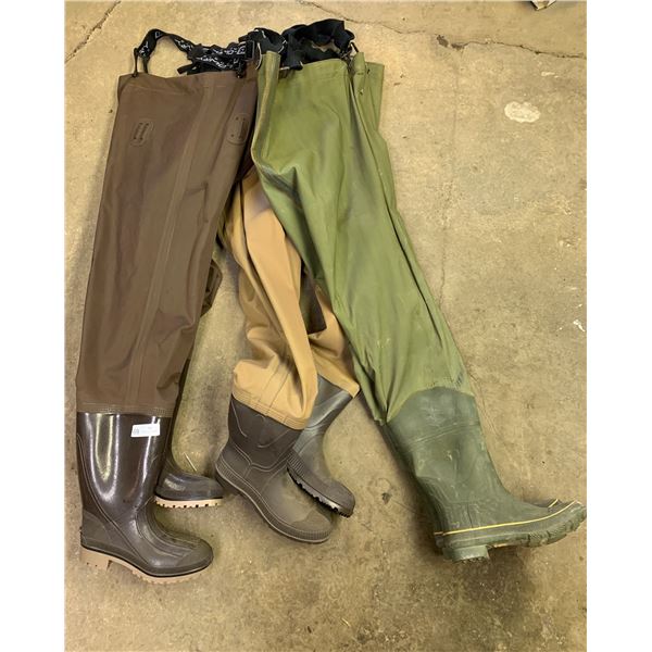3 x Pairs of Wading Boots (Size 9)