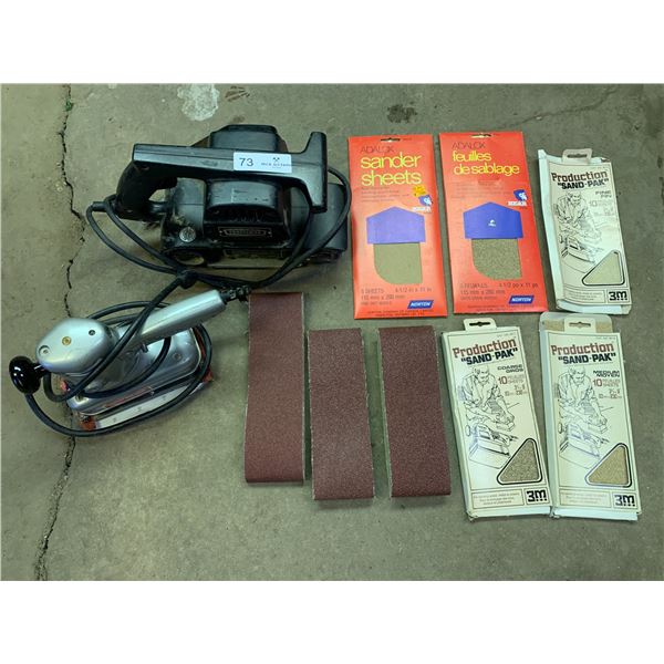 2 x Belt Sanders - Craftsman 3" (Model No. 315.11720) and Black & Decker (Model No. 122026)