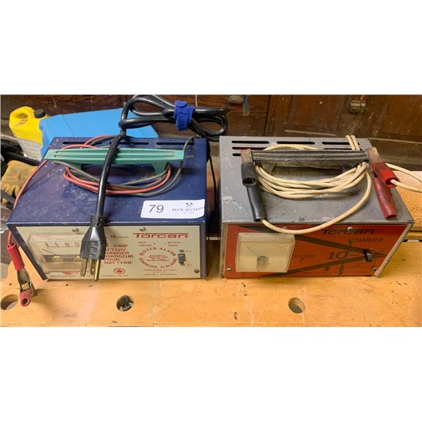 2 x Torcan Battery Chargers