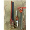 Image 4 : Assorted Heavy Duty Tools - Jack, Pipe Threader, Pipe Bender, and More!