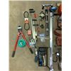 Image 2 : Large Assortment of Tools - Clamps, Levels, Heat Gun, and More!