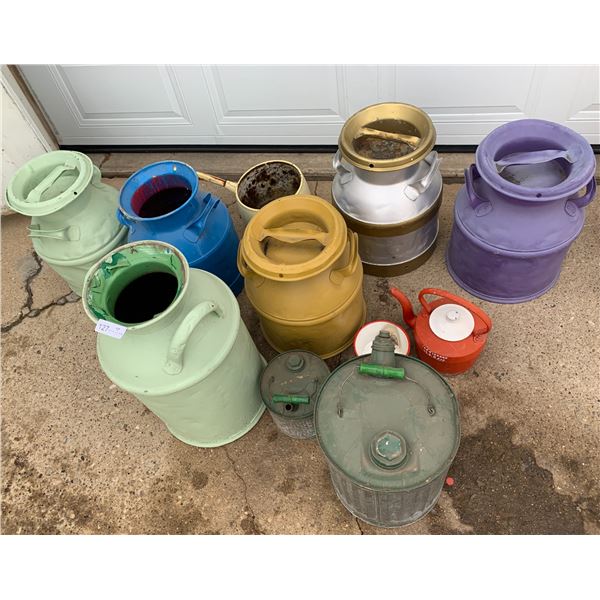 Assortment of Vintage Milk Jugs and More!