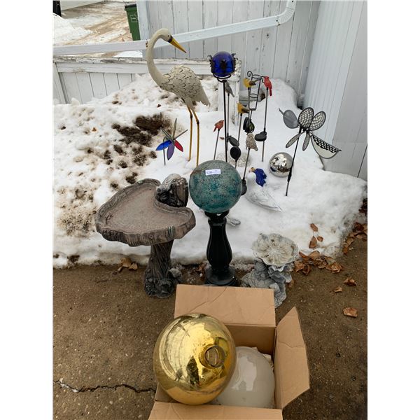 Assortment of Yard Decorations