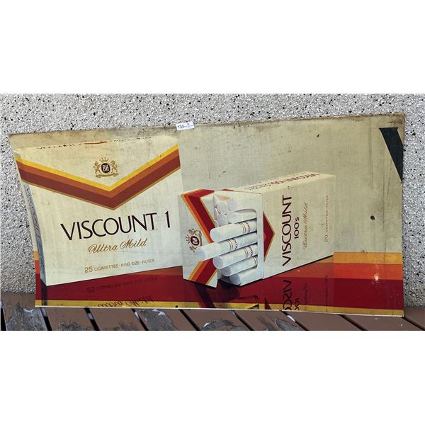 Plastic Viscount Cigarette Advertising Signage