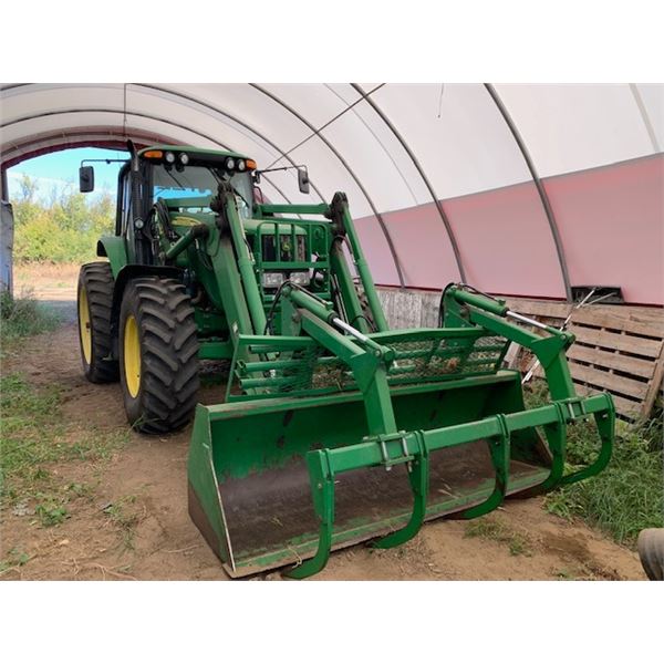 2006 John Deere 7420 tractor MFWD w/ 741 FEL quick attach - Quad transmission S# RW7420R039579