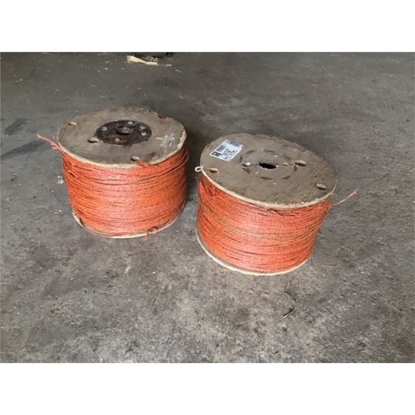 (2) Gallagher electric fence wire spools - Each spool contains approximately 1 mile (ONLY 2 SPOOLS S