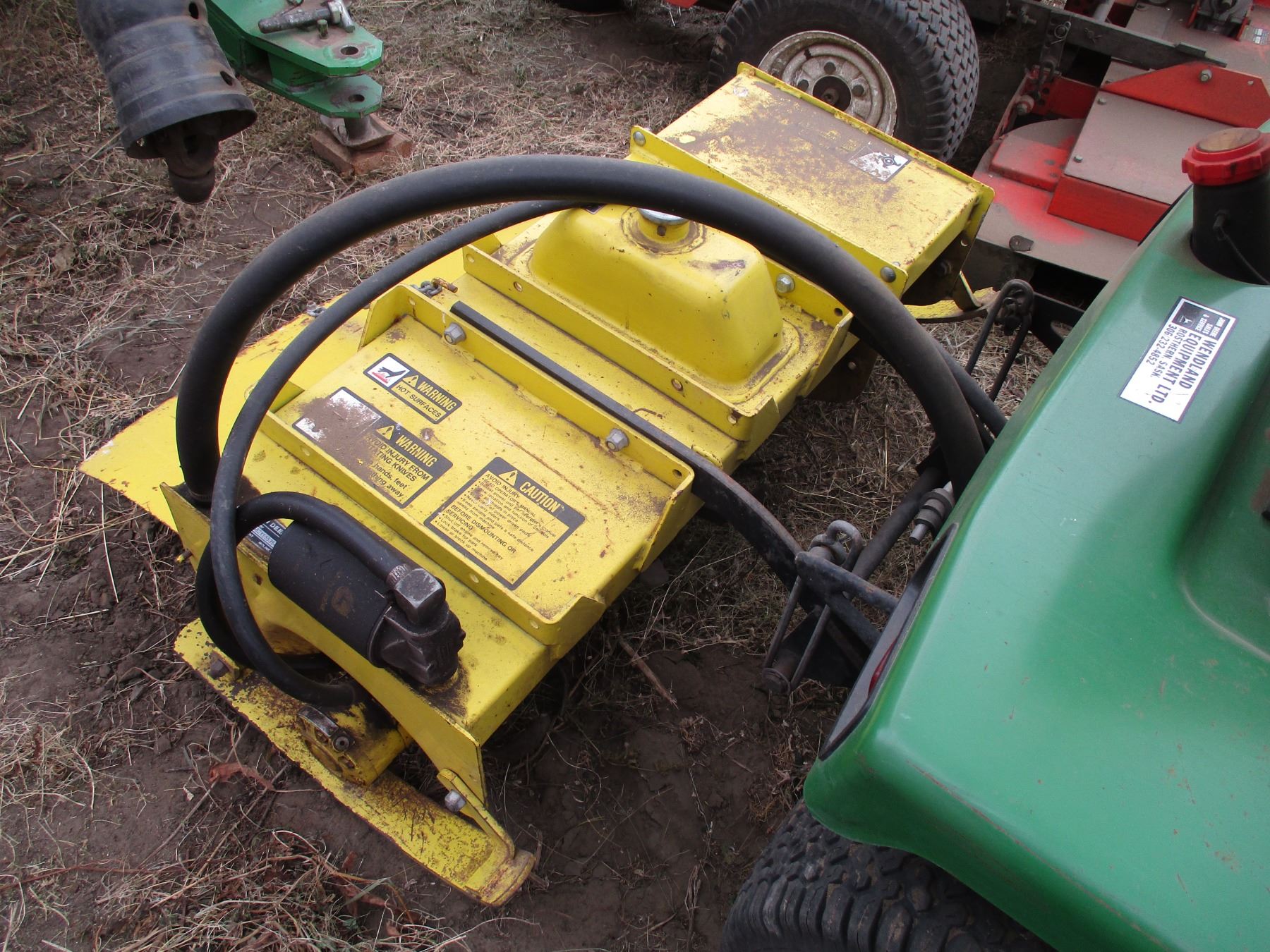 Rototiller Attachment 42" for John Deere 332 Garden tractor