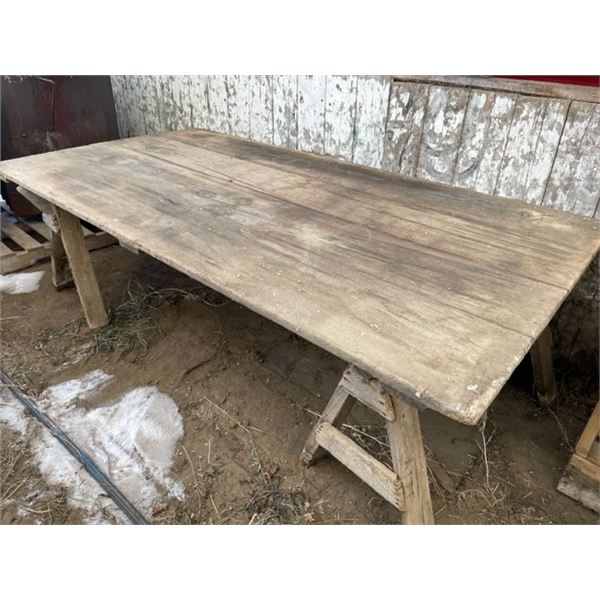 Butcher table, (4’ X 8’)