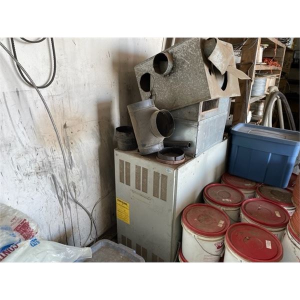 Oil furnace used in previous owner’s shop. (Untested.)