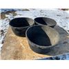 Image 1 : 3 X the money--(3) 16” rubber feed troughs.