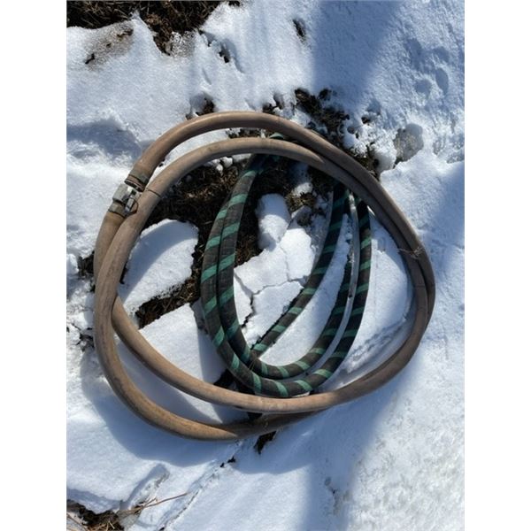 2” rubber corded hose. Odd size, may be anhydrous hose