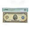 Image 1 : 1914 LG $5 Fed Reserve Note PMG Ch F15