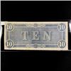 Image 2 : 1864 Series - $10 Dollar Confederate States Note