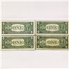 Image 2 : (4) 1935-57 $1 'Star Note' Silver Cert. CIRC