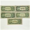 Image 2 : (5)1935-57 $1 'Star Note' Silver Cert. CIRC