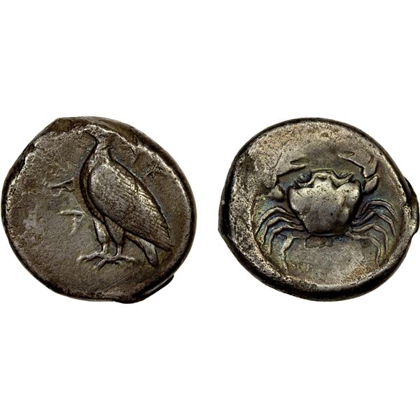 SICILY: Akragas, AR didrachm (8.30g), ca. 480-470 BC, VF