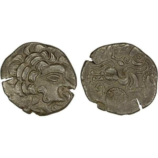 CELTIC: Gaul, Redones, BI stater (6.21g), ca. 80-50 BC, VF-EF