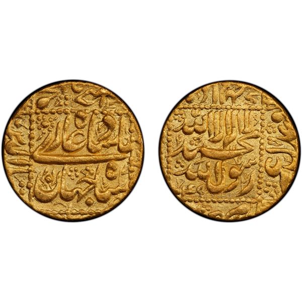 MUGHAL: Shah Jahan I, 1628-1658, AV mohur (10.90g), Burhanpur, AH1049, PCGS AU58