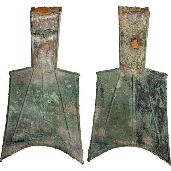 WARRING STATES: State of Zhou, 400-300 BC, AE spade money (25.77g), VF